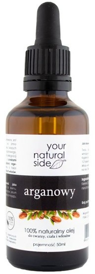 Your Natural Side arganowy organic olej zimnotłoczony) pipeta 50ml