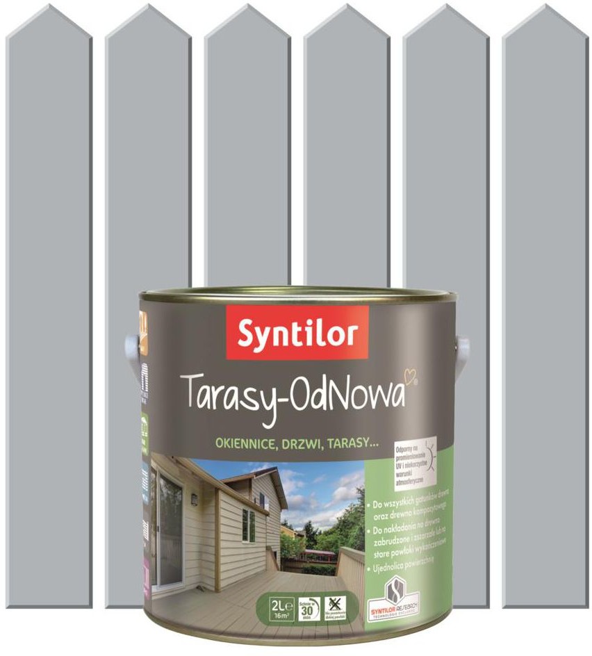 Syntilor Farba do drewna TARASY ODNOWA Szary Jasny