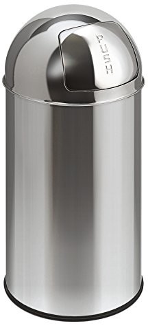 EKO Push Can 40 L, metalowy, biały, 74 x 35 x 74 cm VB 405550