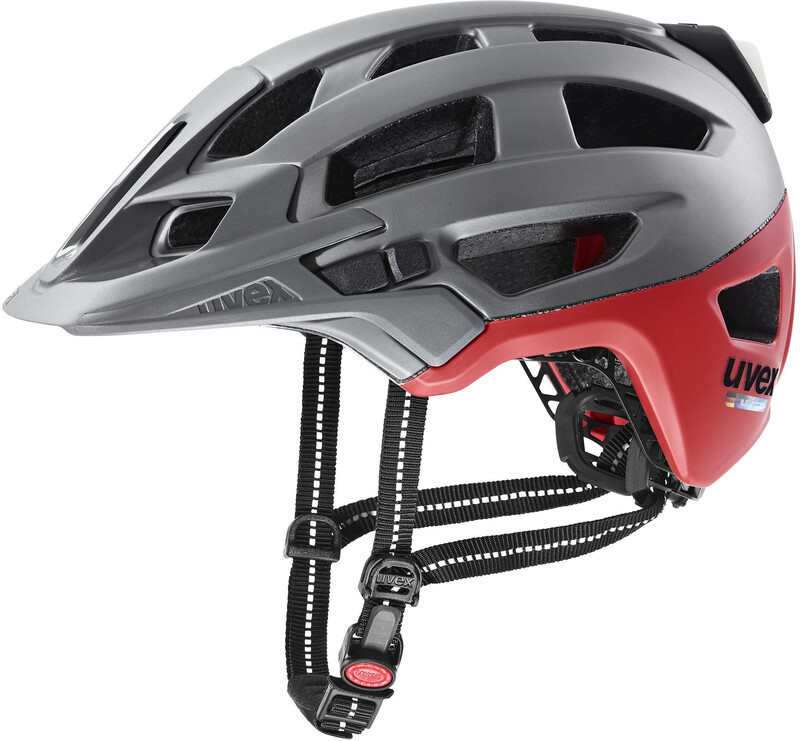 UVEX Finale Light 2.0 Helmet, srebrny/czerwony 56-61cm 2022 Kaski miejskie i trekkingowe S4100430217