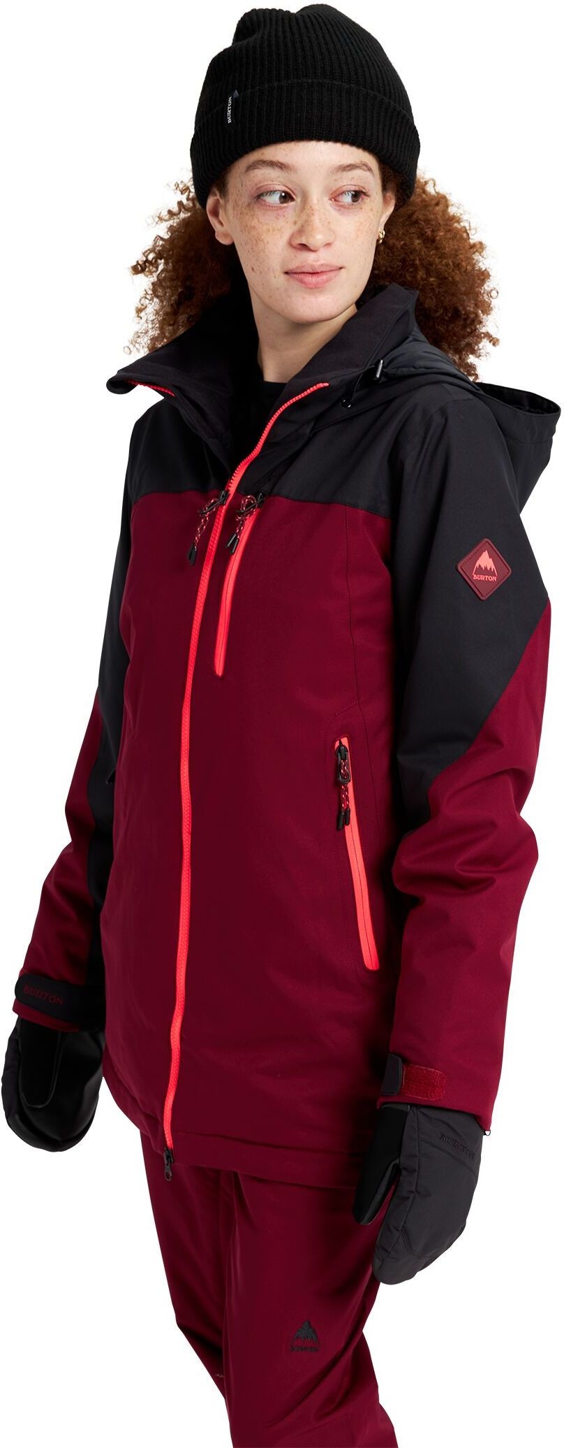 Burton kurtka zimowa damska LELAH JK True Black/Mulled Berry