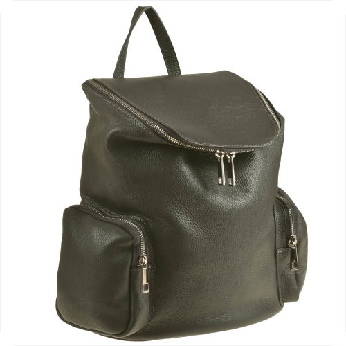Genuine Leather Plecak skórzany szary a4 rozmiar xl -