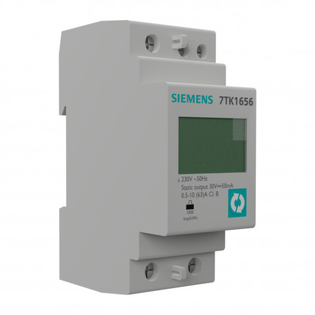 Siemens Cyfrowy wskaźnik panelowy mocy LCD 1-fazowy z wyjściem impulsowym MID 3558 7KT1656