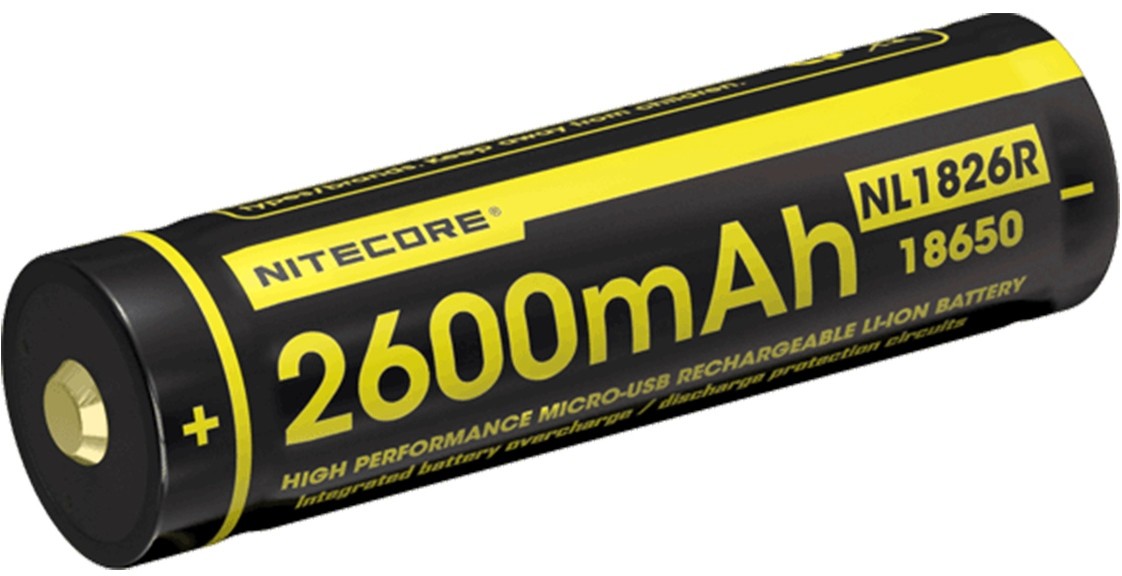 Nitecore Akumulator 18650 Micro USB NL1826R 2600mAh LAT NL1826R 18650