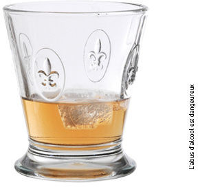 La rochere SZKLANKI NISKIE La Rochere - KOMPLET 6 SZTUK - Fleur de Lys - Lilijka 629101 629101
