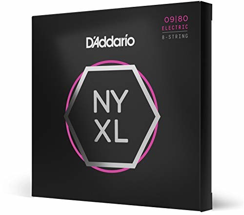 DAddario NYXL0980 struny z niklu do 8-strunowej gitary elektrycznej NYXL0980