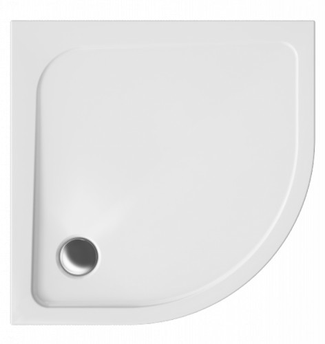 Polimat PAKO Brodzik półokrągły 90x90x4cm R55, akrylowy 00112 00112
