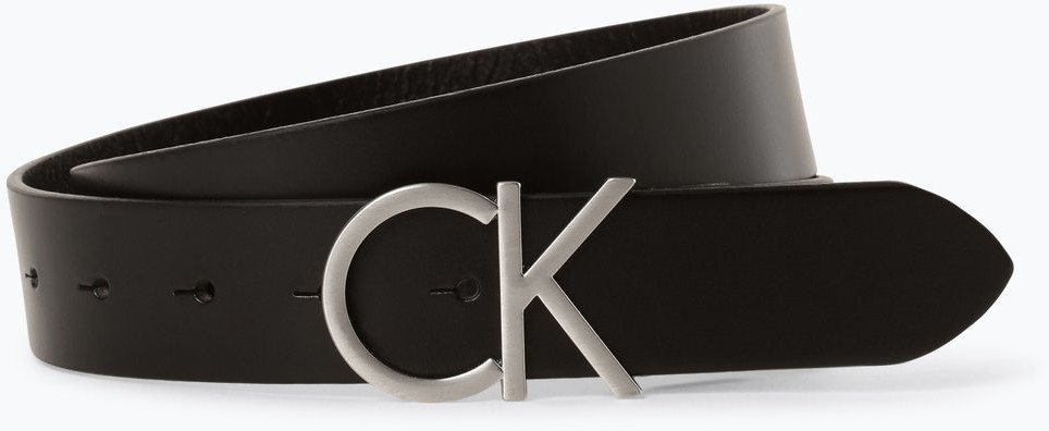 Calvin Klein Damski pasek skórzany, czarny