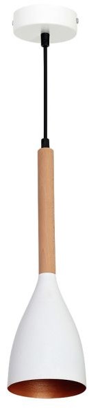 Lampa wisząca Muza 1 x 60 W E27 biała/złota 9106