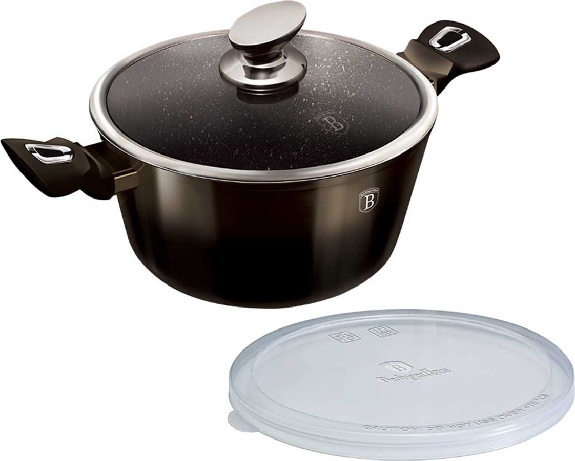 Berlinger Haus Lumarko Garnek granitowy 24cm berlingerhaus bh-6605 shiny black BH-6605 Kinghoff