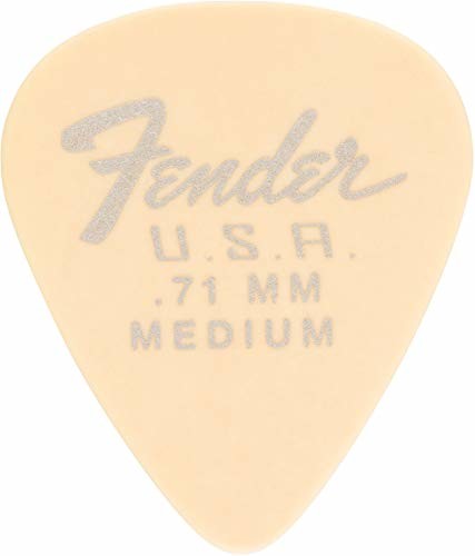 Fender DURA-TONE DELRIN PICK - 351-SHAPE - 12-pak Delrin Plektren - 351 kształt - średni (0.71) - 12 w opakowaniu - kolor: Olympic White 1987351800