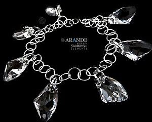 Swarovski Arande Nowe Unikat Bransoletka Galactic Crystal 2196649173