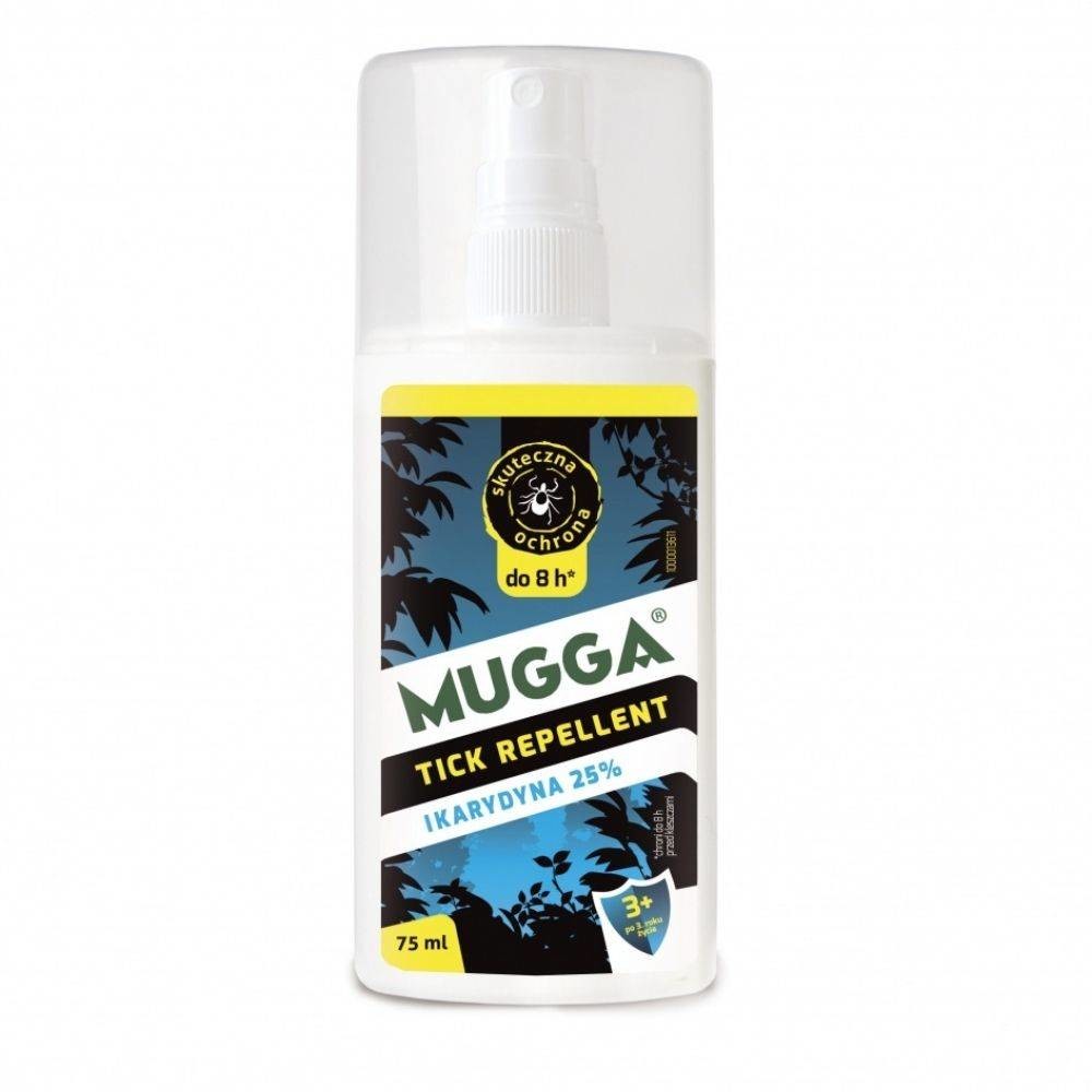 Mugga 25% IKARDYNA Spray 75 ml na komary tropikalne, europejskie oraz kleszcze