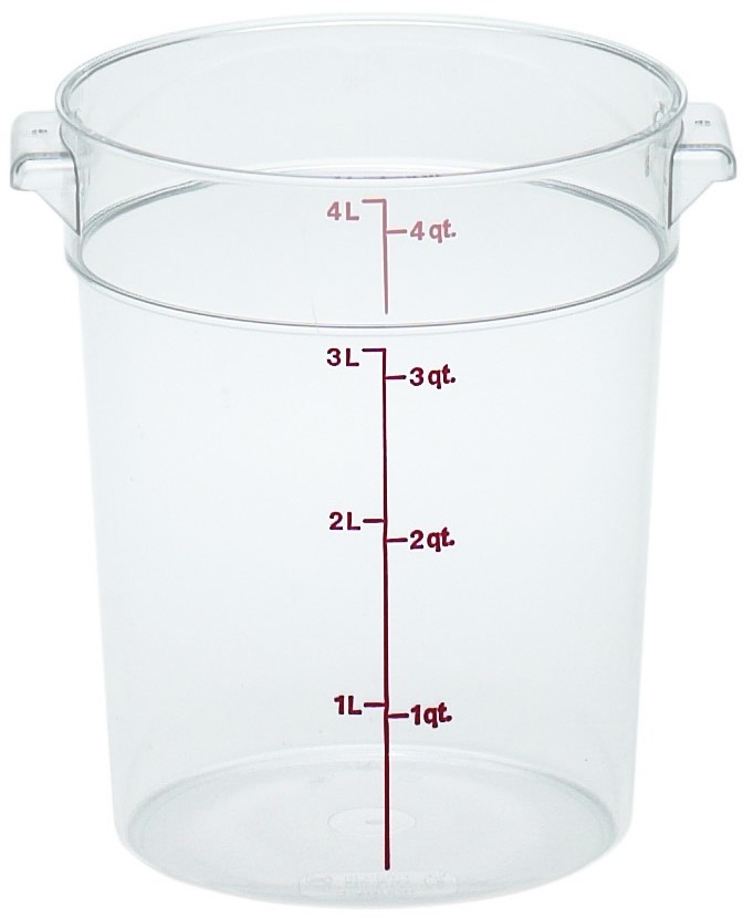 Cambro Pojemnik okrągły do żywności z polipropylenu 3,8 l | RFS4PP RFS4PP