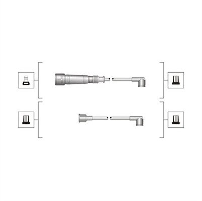 MAGNETI MARELLI Zestaw przewodów zapłonowych MAGNETI MARELLI 941319170003