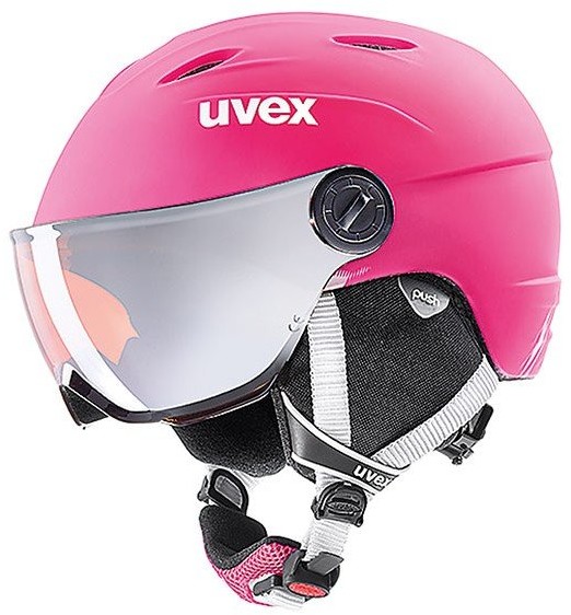 Uvex Kask, Junior Visor Pro, różowy