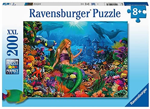 Ravensburger Kinderpuzzle 12987 - Die Meereskönigin 200 Teile XXL - Puzzle für Kinder ab 8 Jahren 12987