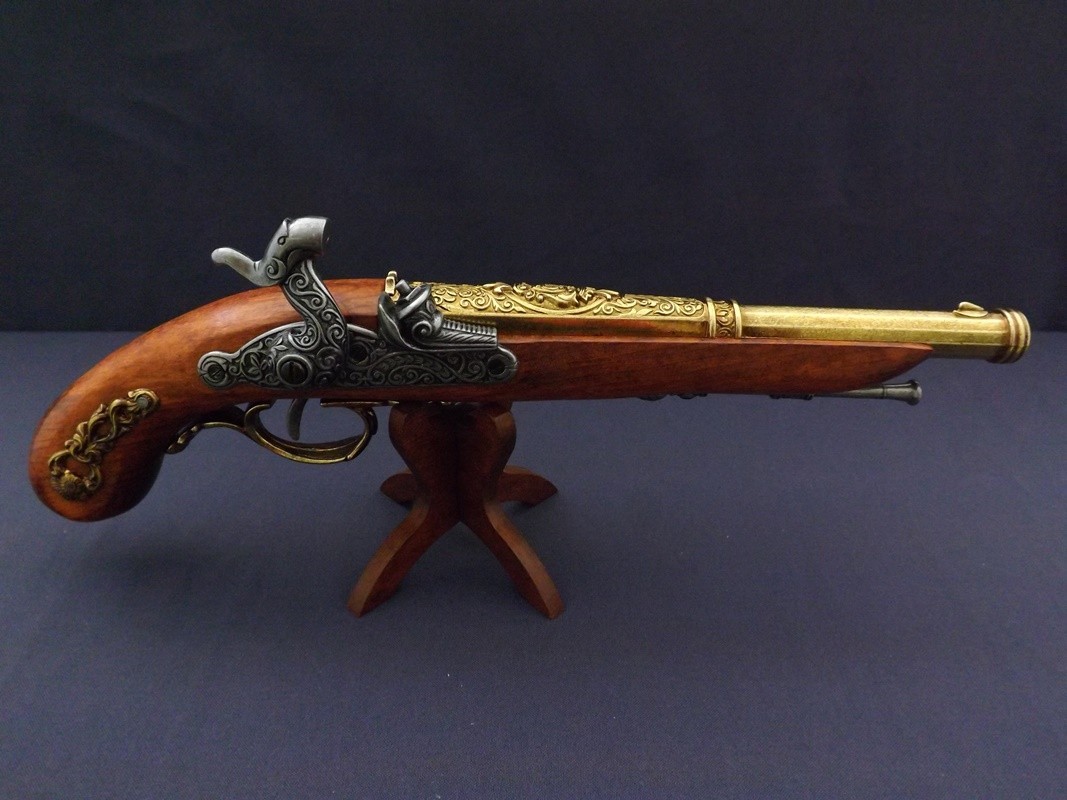 Denix SA REPLIKA PISTOLET FRANCUSKI NA STOJAKU MODEL 1014L+800 1014L+800
