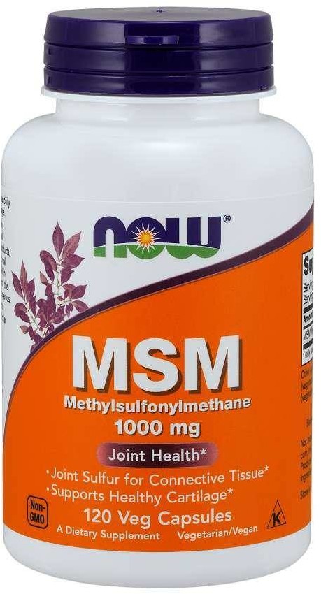 Now Foods Siarka MSM - Metylosulfonylometan 1000 mg (120 kaps.)