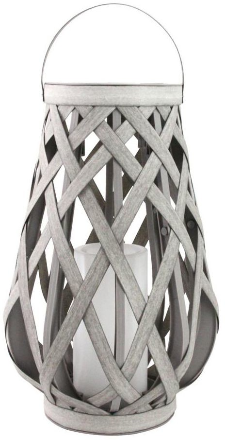 Polux Latarenka solarna VIBORG IP44 wys. 45 cm szara