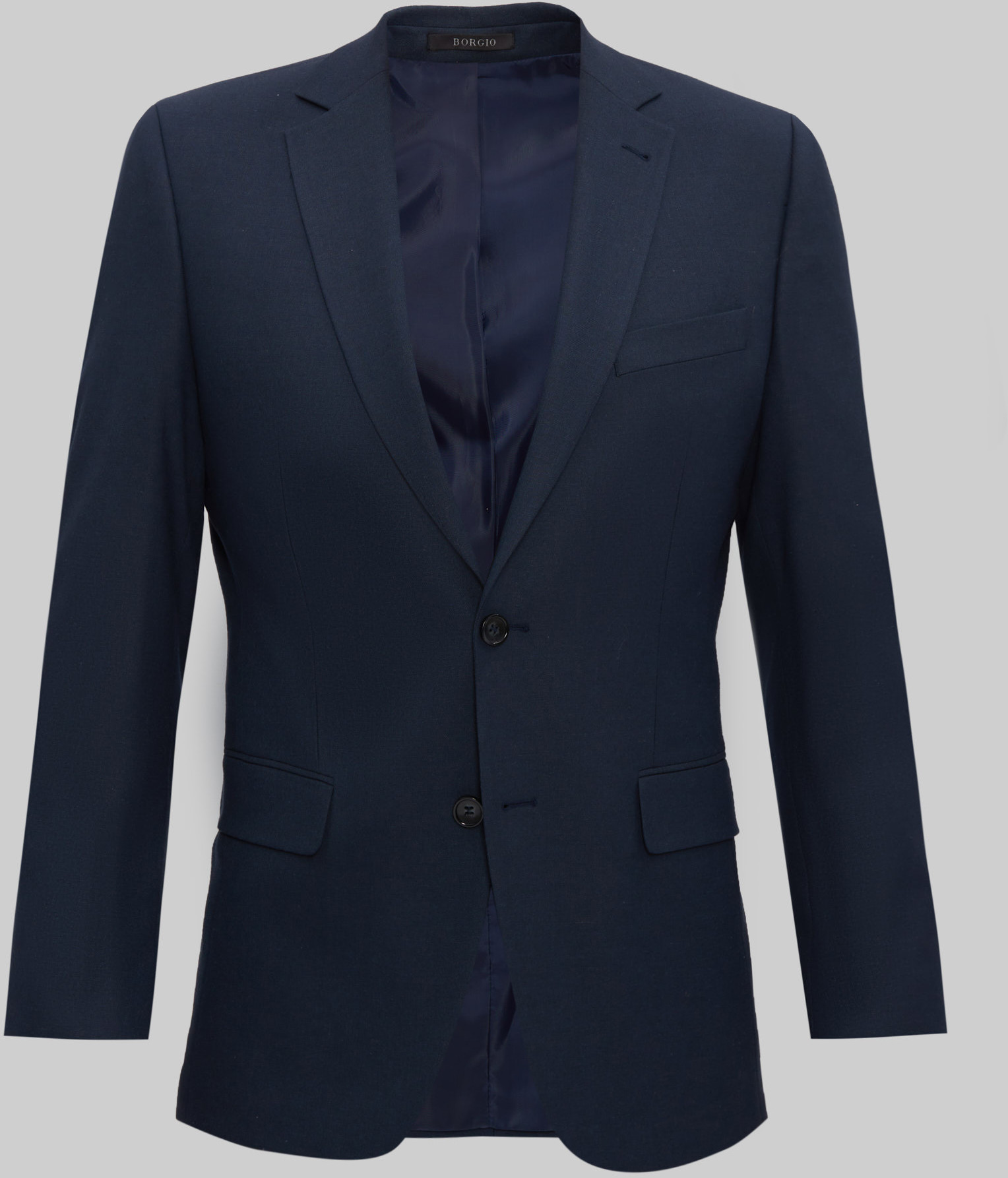 Borgio marynarka do zestawu stranoa granatowy slim fit