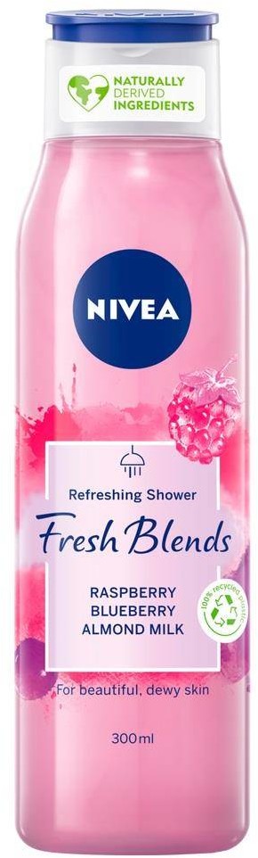 Nivea Fresh Blends Refreshing Shower żel pod prysznic odświeżający Raspberry & Blueberry & Almond Milk 300ml 92469-uniw