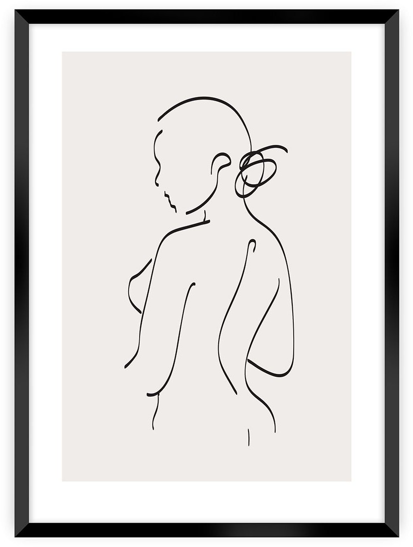 Dekoria Dekoria Plakat Body Line I 50 x 70 cm Ramka Czarna 222E-000-40