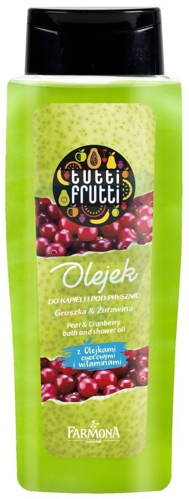 Tutti Frutti Gruszka i Żurawina Olejek do kąpieli i pod prysznic 100ml
