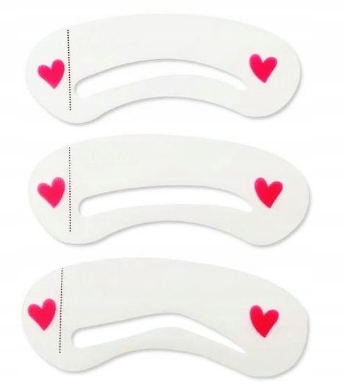 Szablony Do Regulacji Makijażu Depilacji Brwi 3SZT