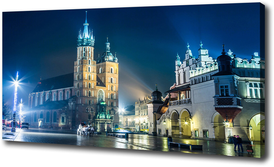 Foto obraz canvas Kraków nocą