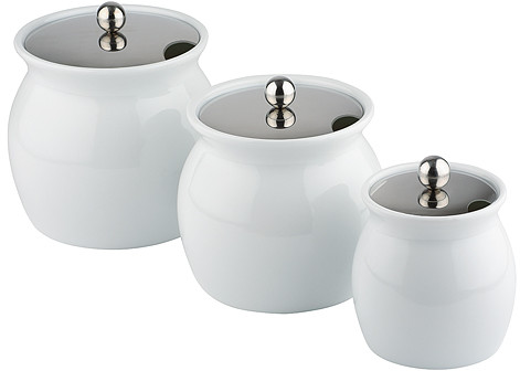 APS Pojemnik porcelanowy na sos z pokrywką 0,8 l | 83311 83311