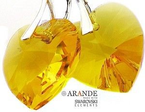 Swarovski Arande NOWE piękne kolczyki SUNFLOWER SREBRO 2098955061