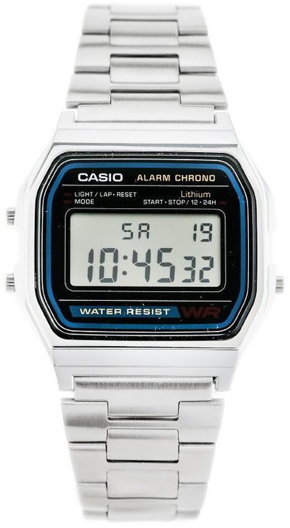 Casio ZEGAREK MĘSKI A158WA-1A (zd093a) - KLASYKA