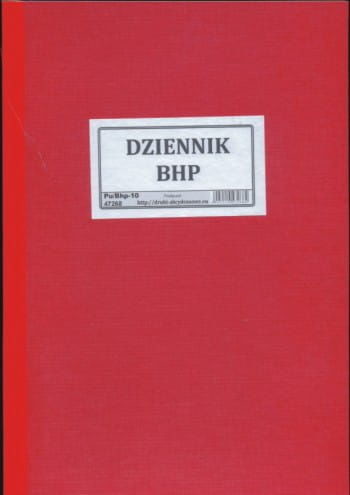 Firma krajewski Dziennik BHP [Pu/Bhp-10] Pu/Bhp-10