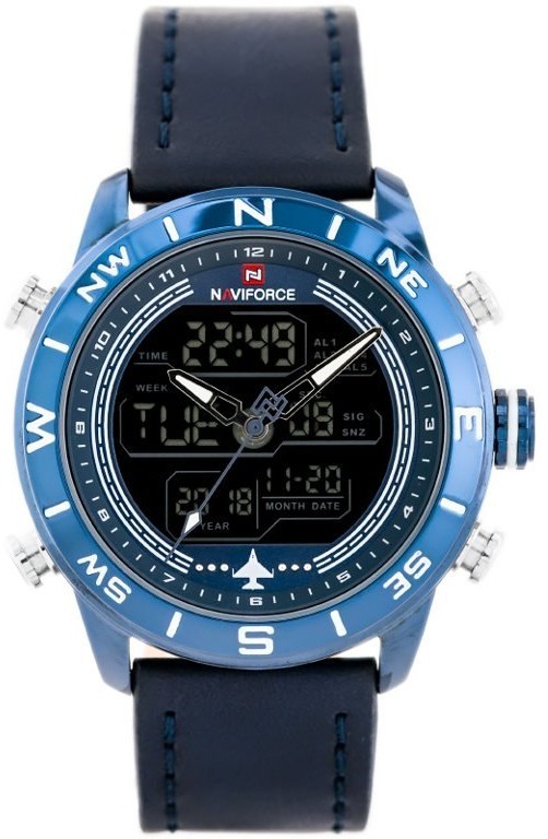 Naviforce ZEGAREK MĘSKI NAVIFORCE - NF9144 (zn077e) - blue + box NF9144 BEBEBE