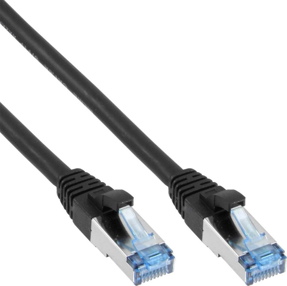 InLine Patch kabel S FTP PiMF Cat.6A Bezhalogenowy czarny 500 MHz 20m 76820S