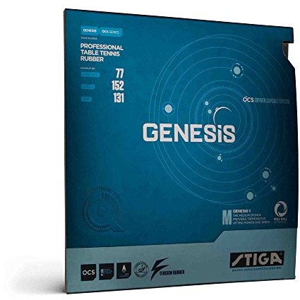 Stiga Genesis M 2.2 MM Table Tennis Rubber, czerwony, jeden rozmiar 1705-1205-22