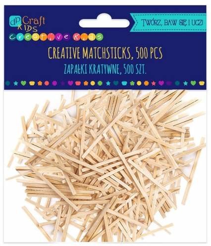 Zapałki kreatywne naturalne 500szt