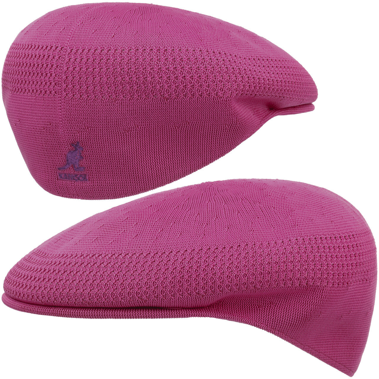 Kangol Płaski Kaszkiet 504 Tropic Ventair by intensywny róż, XL (60-61 cm)