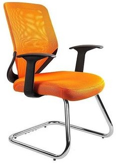 Unique Krzesło Mobi Skid pomarańczowe W-953-5 W-953-5