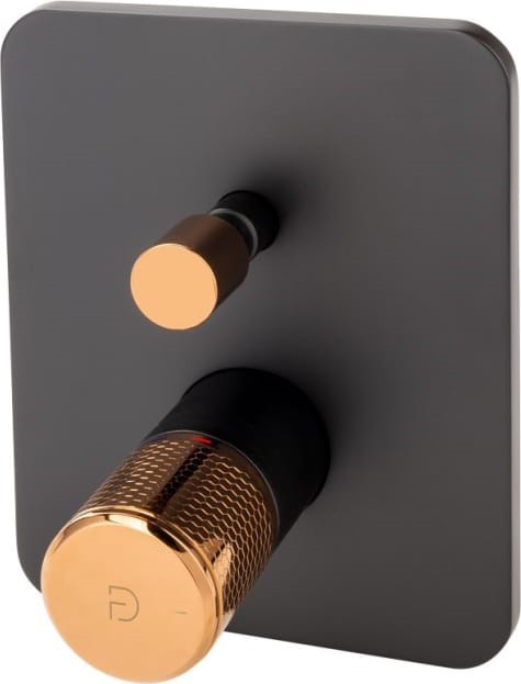 F-DESIGN FDesign ARDESIA FD1-ARD-7P-25 czarny + różowe złoto miedź