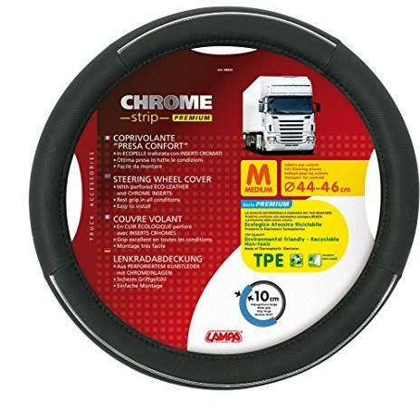 Lampa kierownicy na samochód ciężarowy wygaszacz Chrome Strip Premium czarno-Chrome 44/46 cm 98922