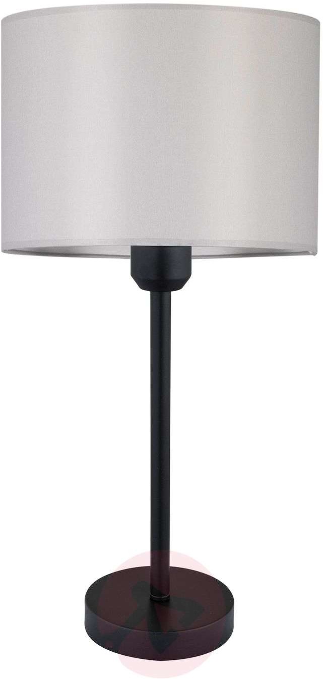 Britop Lampa stołowa Maarit klosz tekstylny, szara/czarna