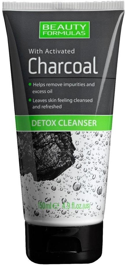 Beauty Formulas Charcoal Detox Cleanser żel do mycia twarzy z aktywnym węglem 150ml