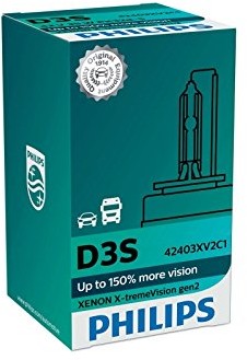 Philips Xenon X-tremevi SION D3S Gen2 do 150% więcej Xenon nagrywarka widzenia 42403 X v2 °C1 42403XV2C1