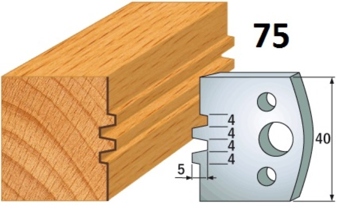 CMT Noże 690.075 HSS 40x4mm 2szt 26378