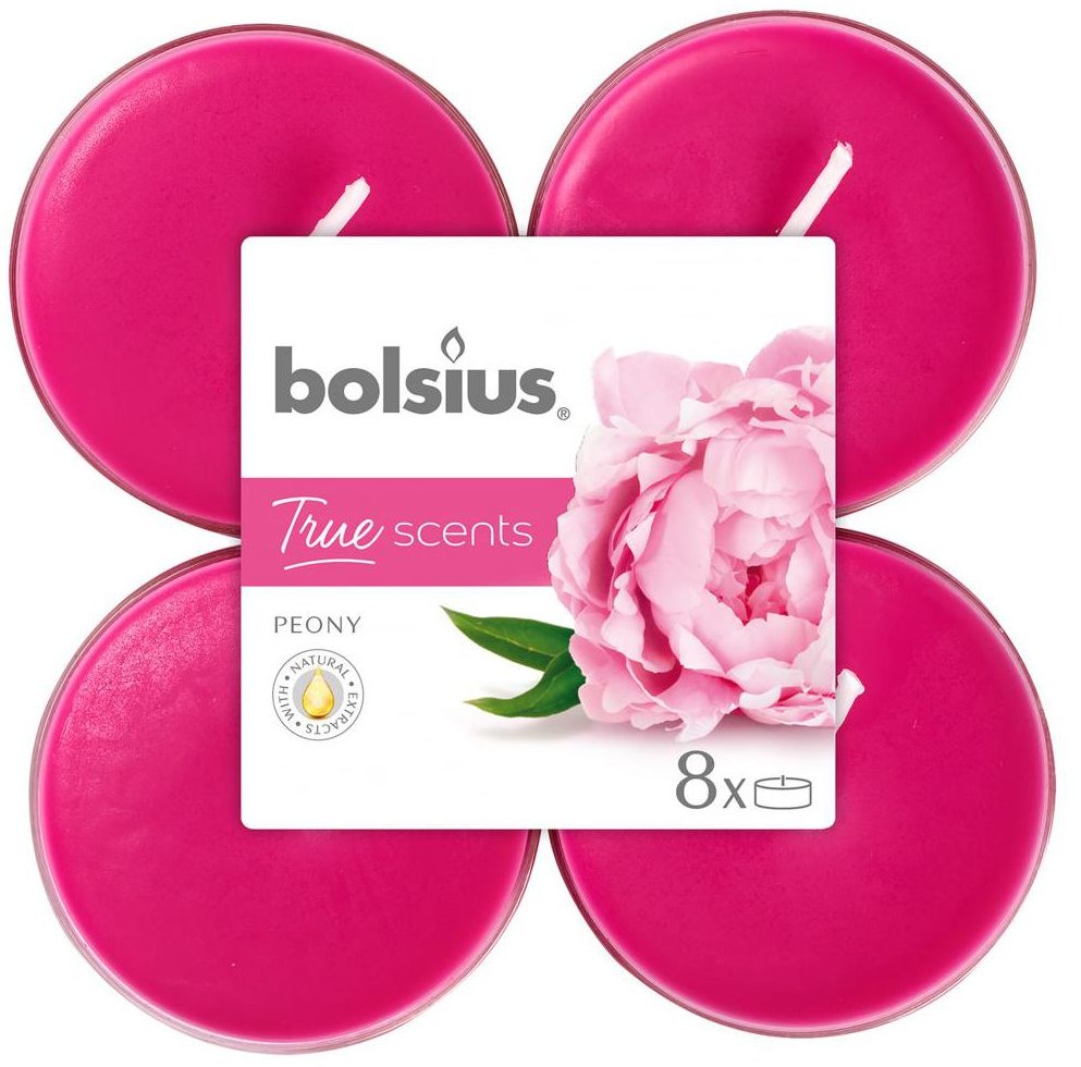 Bolsius Podgrzewacz zapachowy TRUE SCENTS piwonia 8 szt.