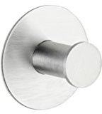 Wenko 4466540100 haczyk na ścianę Celano, stal nierdzewna, 5 x 3.3 x 5 cm, Matt 4466540100