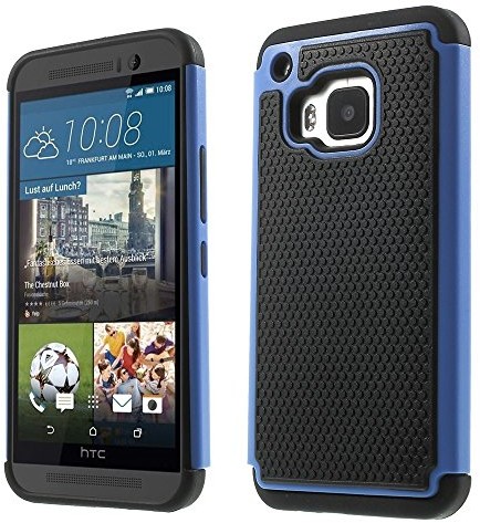 LD.CASE LD etui A000399 miękkie ochronne tylne etui ochronne do HTC One czarny/M9-jasnoniebieski A000399