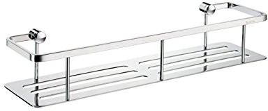 Smedbo dk3005  Sideline półka na mydło-/żel pod prysznic z mosiądzu/miedzi/koszyk cynku w kolorze srebrnym 40 x 10,3 x 7 cm SME_DK3005